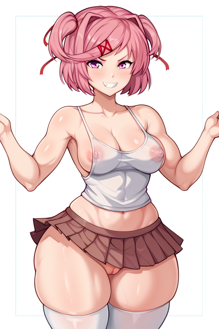 abs ai_generated doki_doki_literature_club natsuki_(doki_doki_literature_club) tagme xusisidie