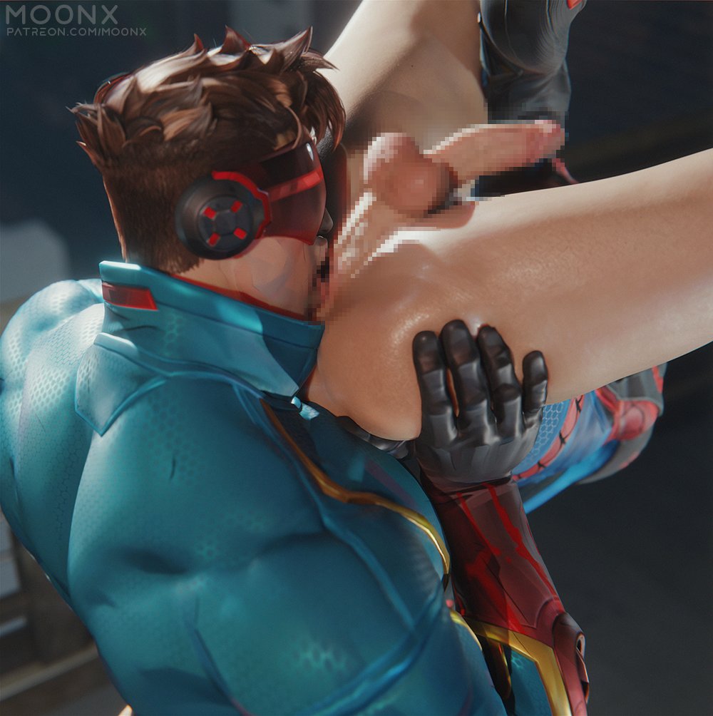 2boys, 3d, 3d (artwork), 3d render, ass, asshole, balls, ballsack, bara, barazoku, blue suit, boner, brown hair, censored, censored penis, circumcised, cyclops (marvel rivals), cyclops (x-men), eating ass, gay, gay male, gay sex, gloves, gripping ass, hanging from ceiling, male, male only, marvel, marvel rivals, mo0nx, no pants, nose, penis, peter parker, pixelated, pixelated penis, rimjob, rimming, rimming male, scott summers, spider-man, spider-man (marvel rivals), sweat, sweaty, sweaty ass, sweaty body, taint, tongue, tongue in anus, visor