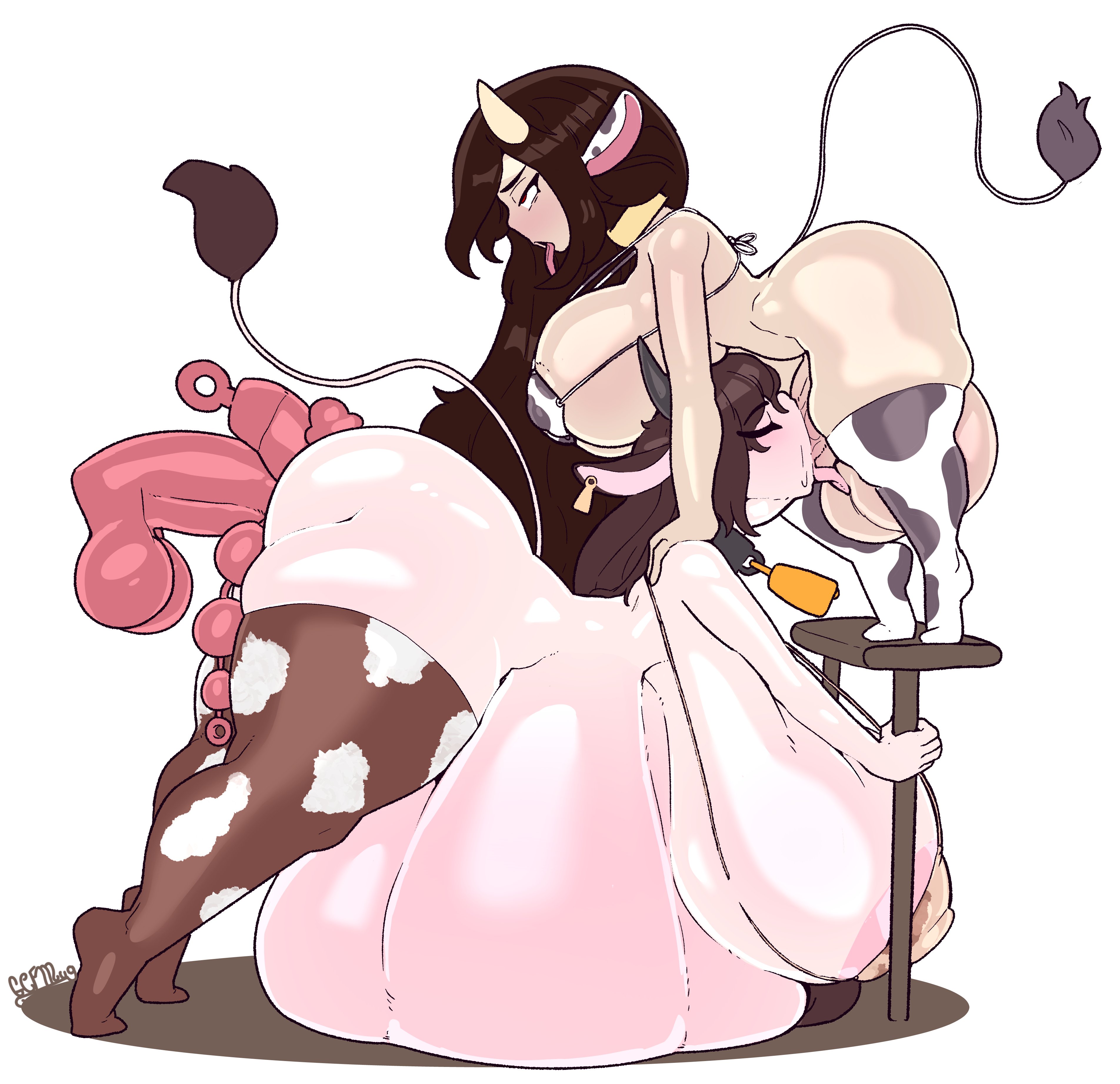 1futa, 1girls, 2023, 2d, 2d (artwork), 2d artwork, absurd res, absurdres, all three filled, anal, anal beads, anal insertion, anal object insertion, anal sex, animal ears, animal humanoid, animal tail, areola, areola slip, areolae, areolae slip, artist name, ass, ass bigger than head, balls, bangs, beads, belly, belly expansion, belly inflation, big ass, big balls, big breasts, big butt, big cock, big penis, big testicles, big thighs, bikini, bikini top, blowjob, blowjob face, bottomless, bottomless female, bottomless futa, bottomless intersex, breasts, breasts bigger than head, breasts bigger than torso, bursting breasts, choker, closed eyes, collar, commission, cow bell, cow bell collar, cow ears, cow girl, cow horns, cow print, cow print bikini, cow print thighhighs, cow tail, cowbell, cowbell collar, cum, cum explosion, cum in mouth, cum inflated belly, cum inside, cumflated, cumflated belly, cumflation, cumming, curvaceous, curvaceous female, curvaceous figure, curves, curvy, curvy body, curvy female, curvy figure, curvy hips, curvy thighs, deep blowjob, deep penetration, deepthroat, dildo, dildo in ass, dildo in pussy, dildo insertion, dildo penetration, dominant, dominant futa, domination, duo, ear piercing, ear tag, ejaculation, excessive cum, excessive genital fluids, expansion, fellatio, female, female penetrated, femsub, fucked silly, futa on female, futa penetrating, futadom, futanari, gcfmug, gigantic ass, gigantic breasts, gigantic butt, gigantic thighs, hanging breasts, hi res, highres, horn, horns, hourglass figure, huge ass, huge balls, huge breasts, huge butt, huge cock, huge testicles, huge thighs, humanoid, inflated belly, inflation, intersex, intersex penetrating, kemonomimi, large ass, large balls, large breasts, large butt, large cock, large penis, large testicles, large thighs, larger female, leggings, legwear, light skin, light-skinned female, light-skinned futa, long hair, midriff, monster cock, naked, naked female, naked futa, nipple bulge, nipples, nipples visible through clothing, nude, nude female, nude futa, nudity, oral, oral insertion, oral penetration, oral sex, orgasm, original, original character, overflow, overflowing breasts, overflowing cum, oversized balls, partially clothed, penis, piercing, piercings, pussy, red eyes, sex, sex toy, shiny, shiny skin, shortstack, size difference, skimpy, skimpy bikini, skimpy clothes, skindentation, skinny, skinny female, slim, slim waist, small dom big sub, smaller futa, smooth balls, smooth skin, stockings, stomach, stomach bulge, stomach deformation, stomach inflation, straight hair, submissive, submissive female, testicles, thick, thick ass, thick hips, thick legs, thick penis, thick thighs, thigh highs, thighhighs, thighs, thighs bigger than head, throat bulge, throat fuck, throat swabbing, tongue, tongue out, tongue out blowjob, vagina, vaginal insertion, vaginal object insertion, vaginal penetration, vein, veiny penis, very long hair, voluptuous, voluptuous futa, waist, watermark, white eyes