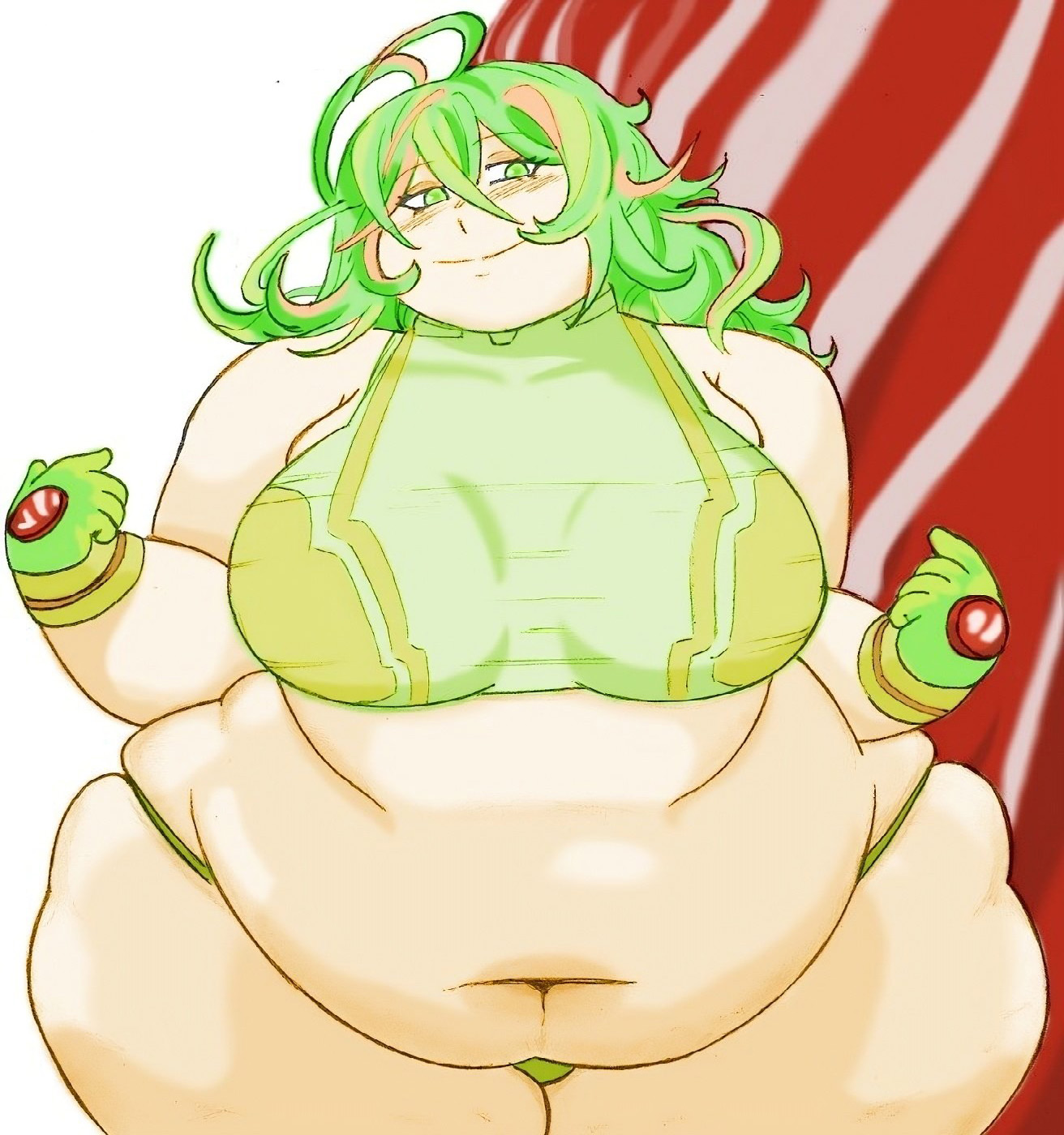 1girls, bbw, boku no hero academia, breasts, chubby, chubby female, fat, fat female, female, female only, hagakure tooru, hagakure tooru (visible), huge hips, large breasts, morbidly obese, my hero academia, obese, obese female, overweight, overweight female, ronic lagann, solo, solo female, thick thighs, tooru hagakure, tooru hagakure (post-timeskip), tooru hagakure (visible), weight gain, wide hips