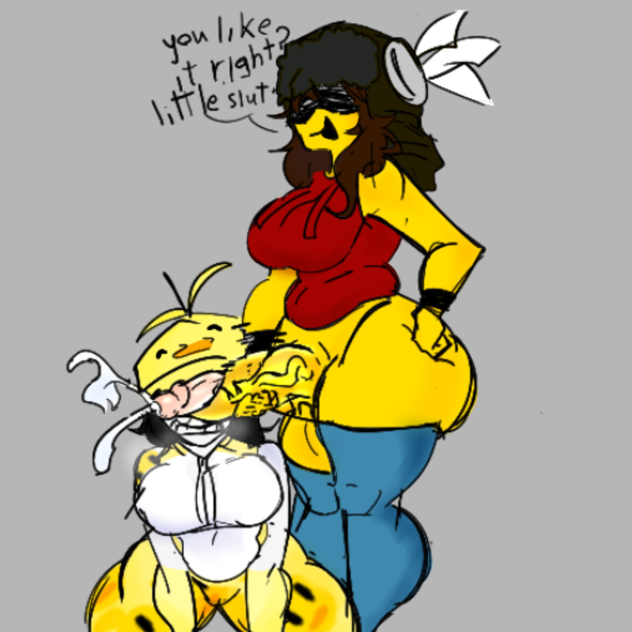 1futa, 2girls, ass, balls, big ass, big breasts, big penis, breasts, comic, cum, cumshot, english text, female, futa on female, futanari, hoequinox, intersex, penis, roblox, robloxian, submissive, tagme, text, thighs