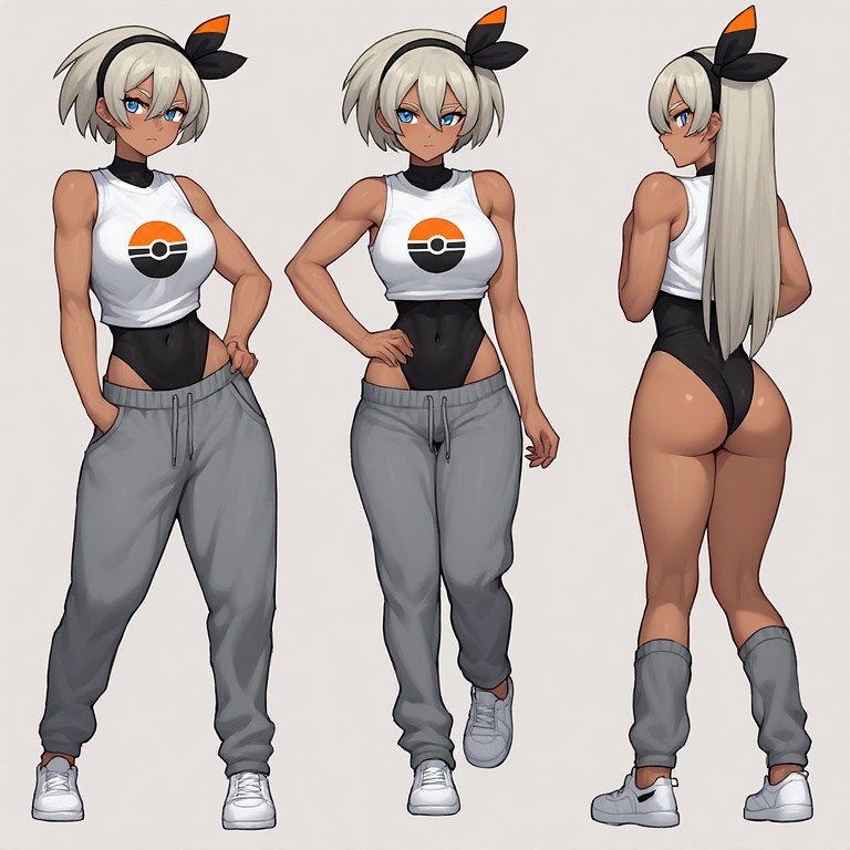 1girls, ai generated, ai hands, bea (pokemon), curvy female, cute, cute expression, cute face, female, human, humanoid, pokemon, sexy, sexy body, sexy pose