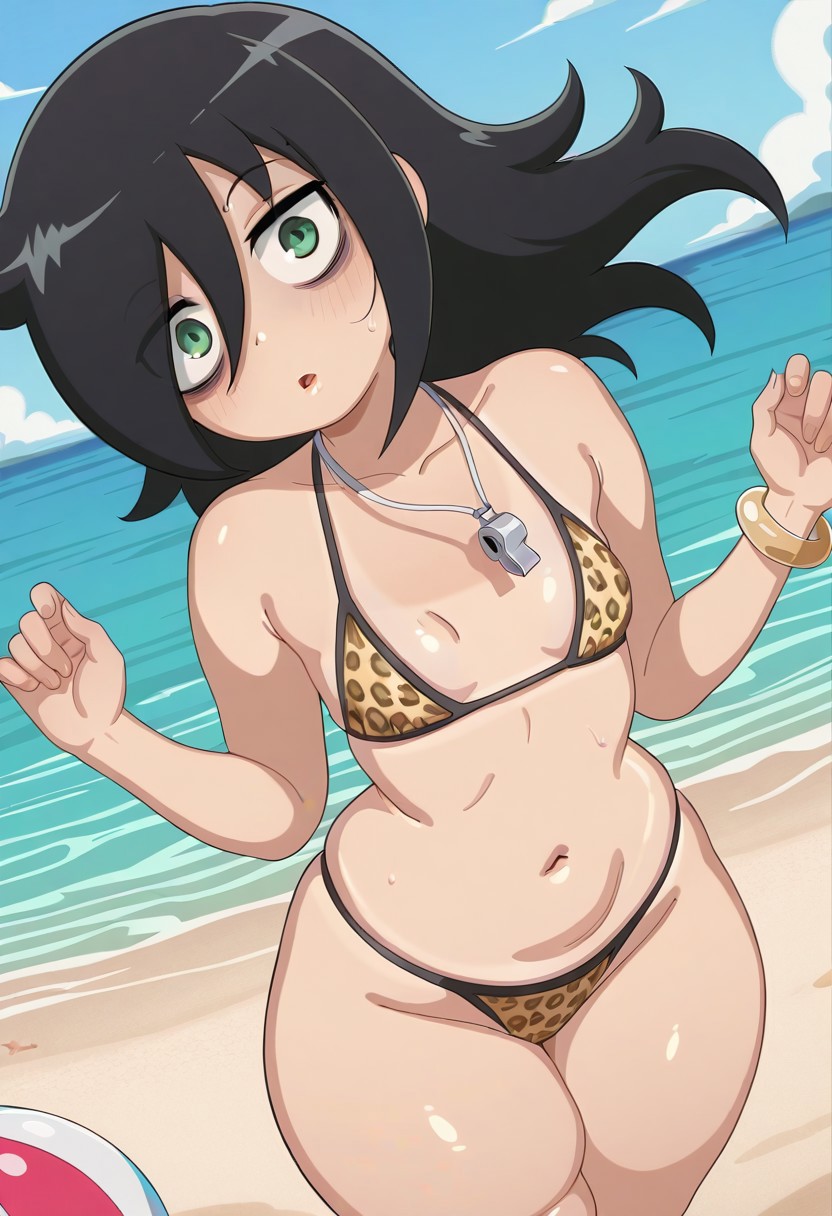 2025, ai generated, bigtub7775, black hair, female, female only, kuroki tomoko, solo, solo female, tagme, watashi ga motenai no wa dou kangaetemo omaera ga warui!