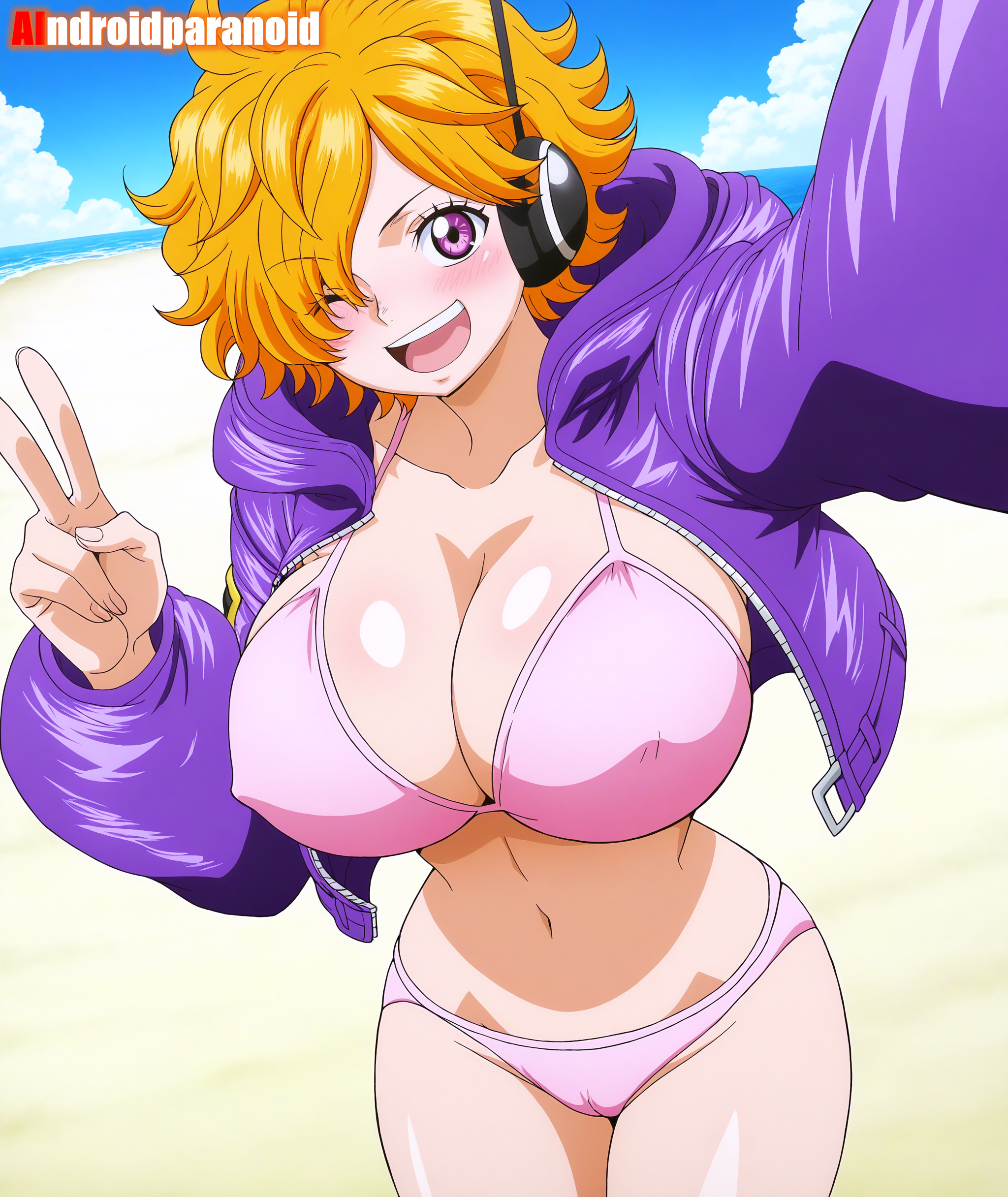 1girls, ai generated, aindroidparanoid, ass, big ass, big breasts, big butt, bikini top, blonde-haired female, breasts, busty, curvy, cute, fat ass, female, female only, hair, hi res, hips, huge ass, huge breasts, human, large ass, large breasts, legs, narrow waist, one piece, slim waist, tagme, thick ass, thick thighs, vegapunk lilith, voluptuous, waist, wide hips