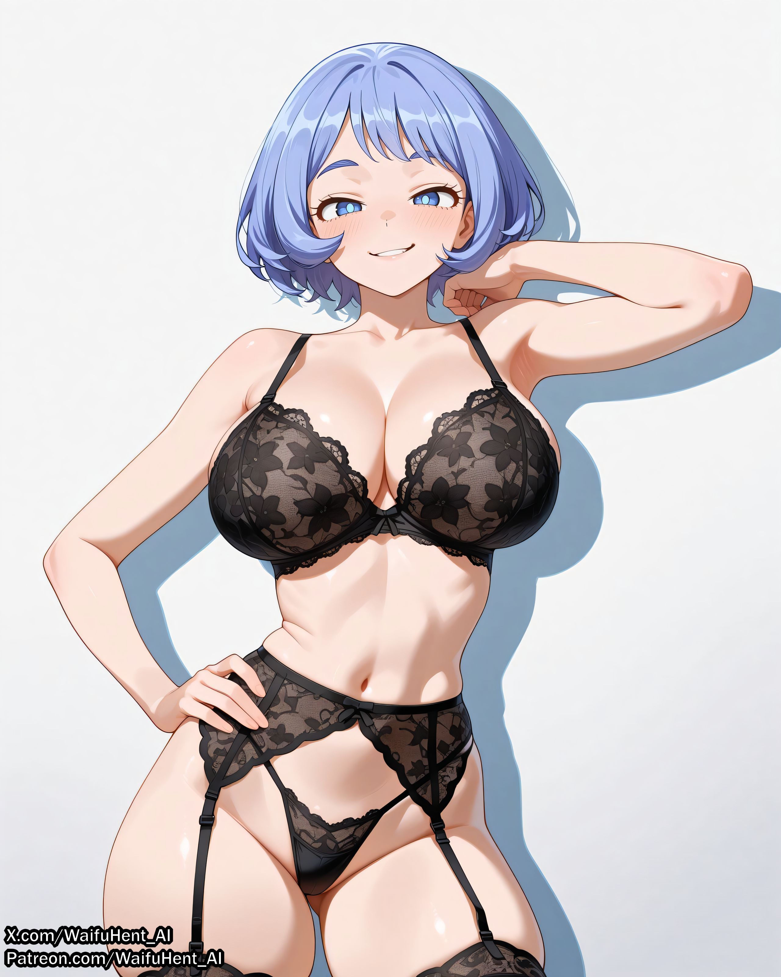 1girls, ai assisted, ai generated, anime, anime style, big ass, big breasts, blue hair, blue-haired female, boku no hero academia, breasts, clitoris, curvaceous, curvaceous body, curvaceous female, curvaceous figure, female, female focus, fit female, girly, hourglass figure, huge ass, huge breasts, lingerie, my hero academia, nejire hado, pussy, sexy, shiny, short hair, uncensored, vagina, voluptuous, voluptuous female, waifu, waifu diffusion, waifuhent ai