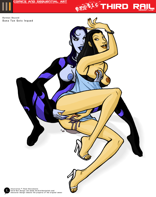 2girls batman_(series) batman_beyond dana_tan dc_comics dcau female inque multiple_girls trdl yuri