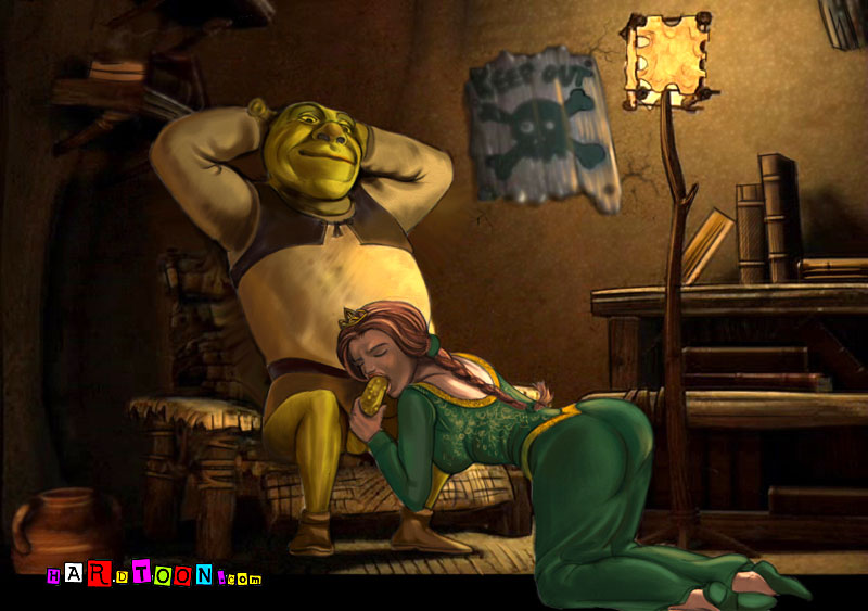 dreamworks fellatio handjob hardtoon.com human human_fiona ogre penis princess princess_fiona princess_fiona_(human) shrek shrek_(series)