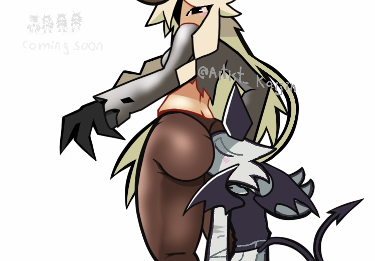 armitage (edgyverse), artist kaijin, ass, back view, benedict (edgyverse), big ass, blonde female, blonde hair, blush, brown pants, bullseye foxtrot, demon, demon girl, eating ass, edgyverse, enigmaverse, face in ass, female, fundamental paper education, genderswap, genderswap (mtf), gretel (edgyverse), hansel (edgyverse), long hair, male, male/female, mister barrel (edgyverse), one eye open, rule 63, sean landis (edgyverse)