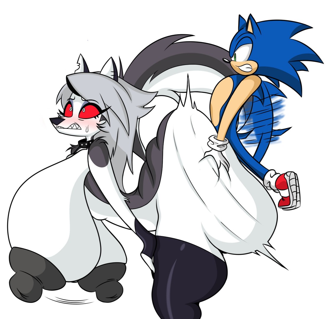 colo wwick (editor), cub, female, helluva boss, loona (helluva boss), male, male/female, sonic (series), sonic the hedgehog