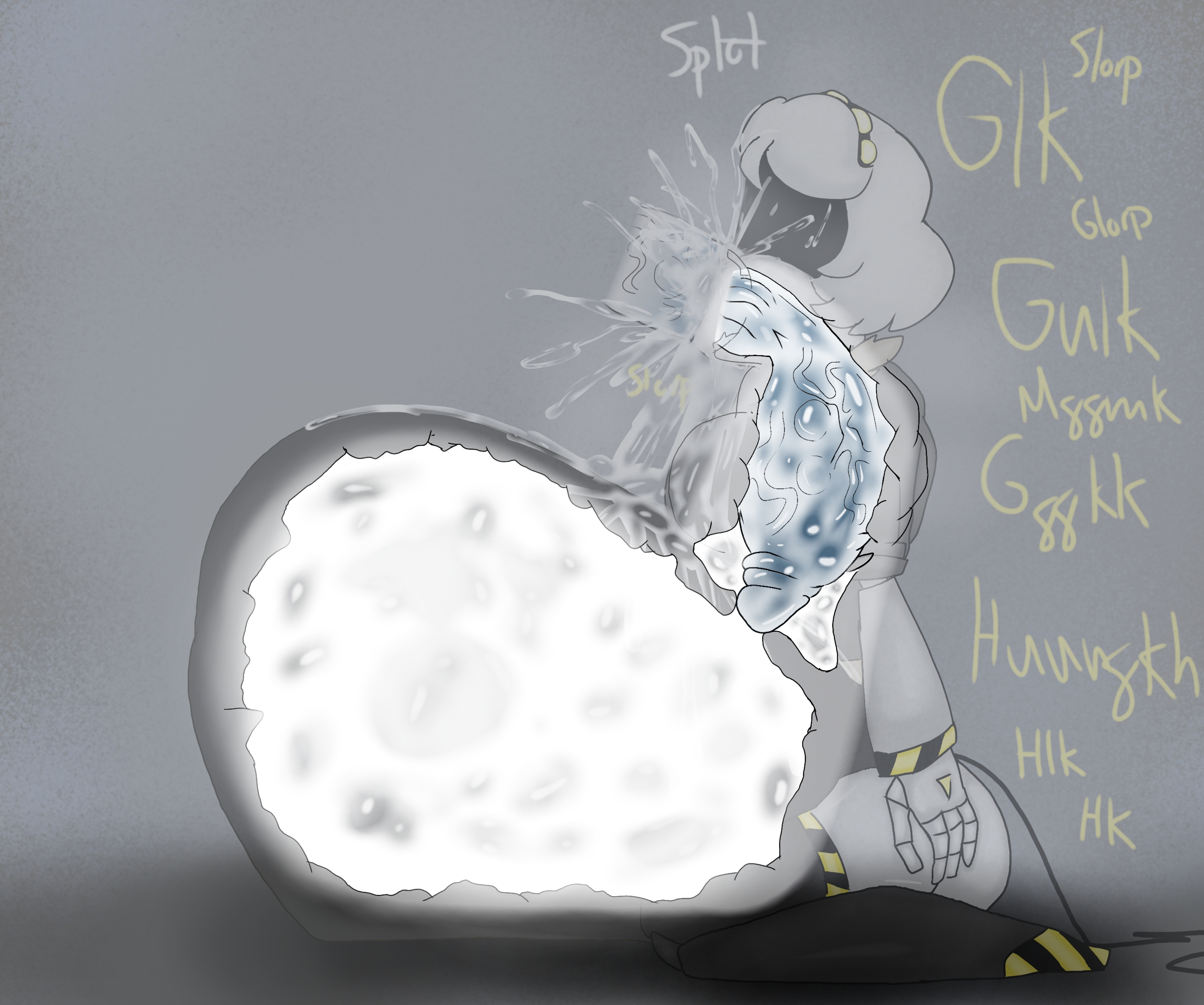 1boy, 1girls, 2025, 2d, 2d (artwork), 2d artwork, ass, big ass, big breasts, black jacket, black screen on face, breasts, cant breathe, cant hold it, cock choking, couldn't breathe, couldn't hold it, cum, cum in mouth, cumflated belly, cumflation, cuminflation, cumming, cumming in mouth, cumming inside, deepthroat, eyes, female, foreskin, fur jacket, glitch productions, gulping, hyper cock, hyper cumflation, hyper dick, hyper muscles, hyper penis, hyper veins, imminent penetration, inflated belly, inflation, knocked out, load of cum, male, male/female, massive creampie, massive cum, massive cumming, mega cum blast, mouth full of cock, murder drones, muscles, oral, oral rape, passed out, penis, precum, rape, robot, robot girl, robot humanoid, saliva, saliva on penis, saliva on tip, screen face, sd loveher (artist), shiny body, shiny metal, short hair, short-haired female, silver hair, slorp, sucking cock, sucking dick, sucking penis, sucking penis tip, swallowing, swallowing cum, swallowing penis while deepthroat, tail, text, text bubble, thick belly, top heavy, uncircumcised, unconscious, unconscious female, unseen male face, v (murder drones), white body, x-ray, x-ray view, yellow eyes
