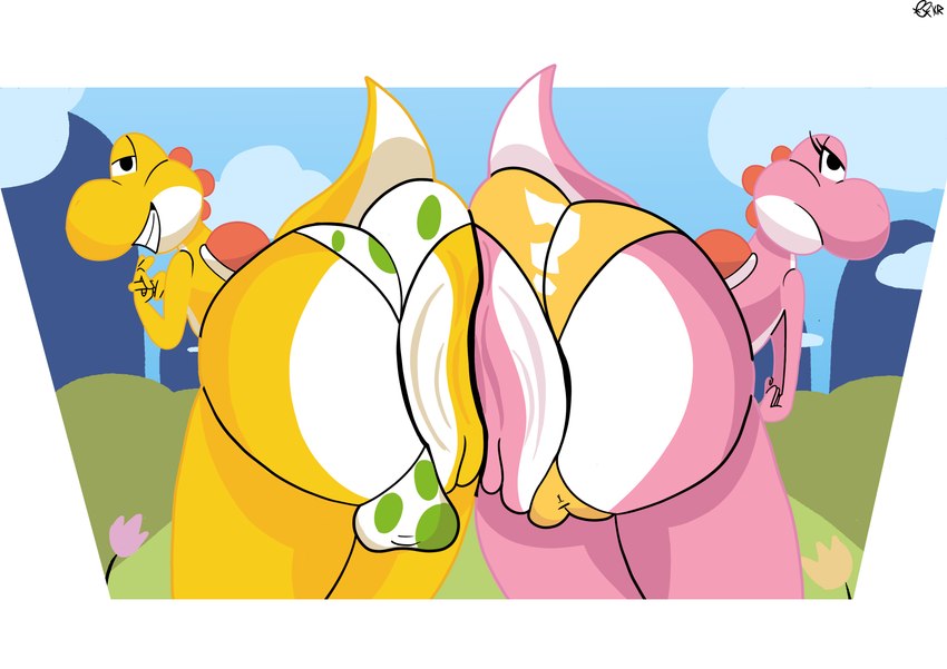 Pink Yoshi (Mario (Series)) Rule 34 Image