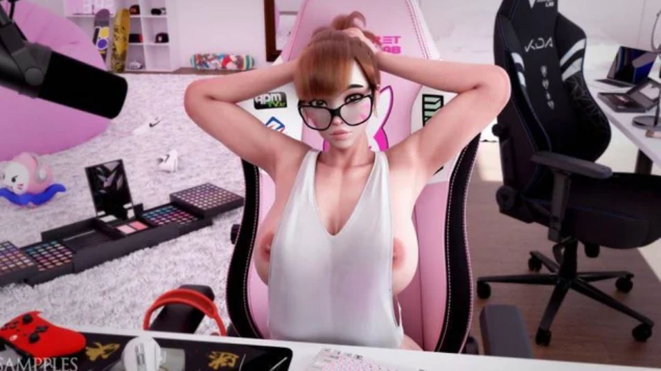 3d, blizzard entertainment, d.va, d.va (overwatch 2 suit), female, overwatch, overwatch 2, pachimari, sampples
