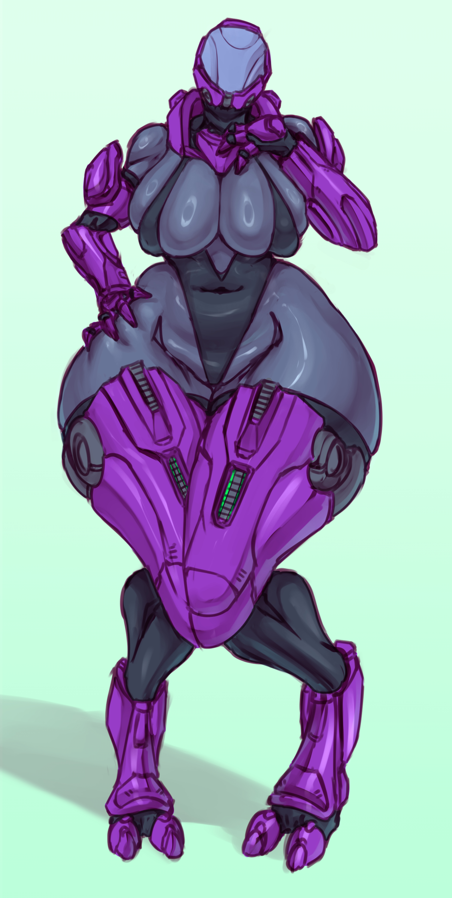 1girls, alien, alien girl, drasai, female, female sangheili, halo (series), oc, saidra, sangheili, thick thighs