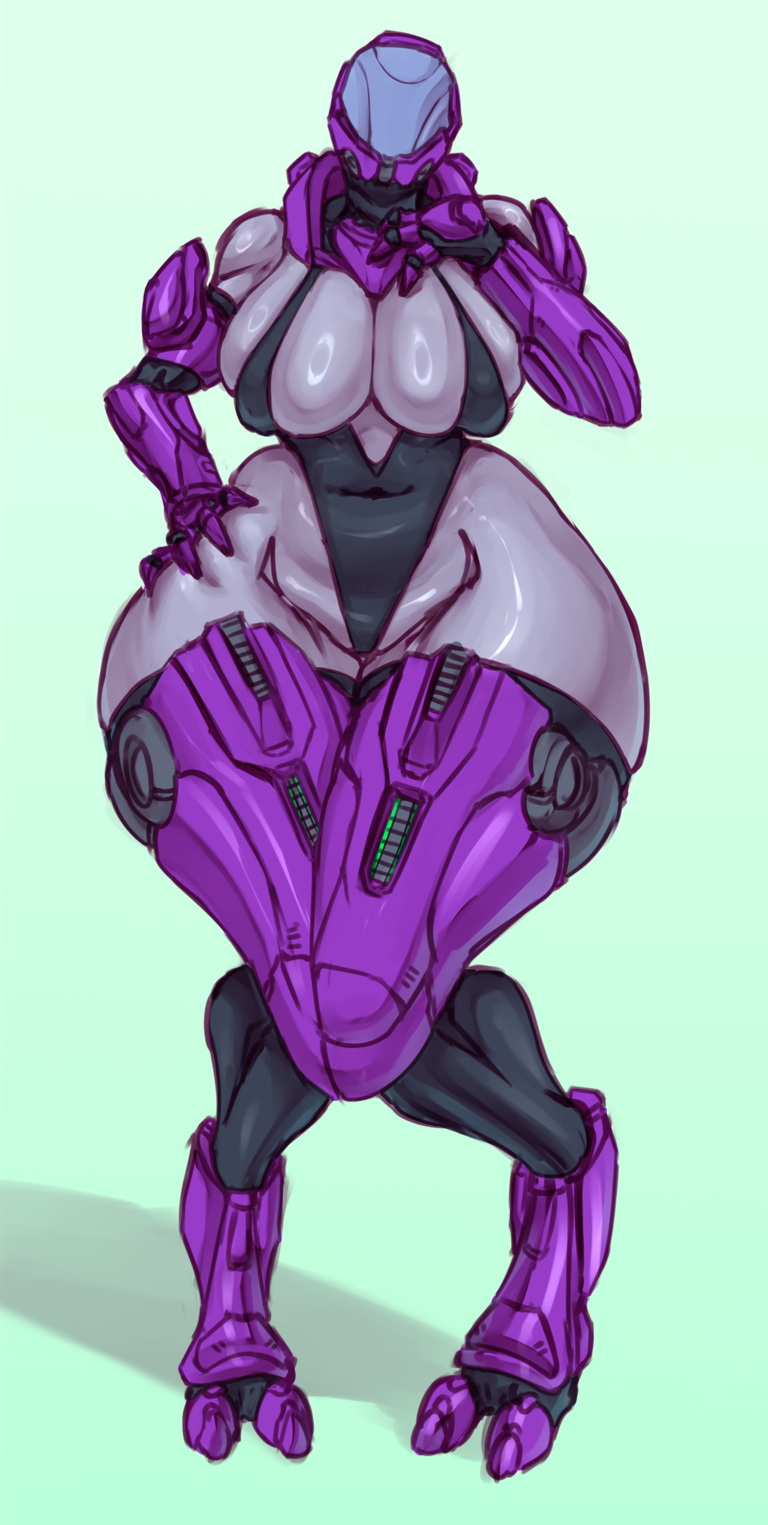 1girls, alien, alien girl, drasai, female, female sangheili, halo (series), oc, saidra, sangheili, thick thighs