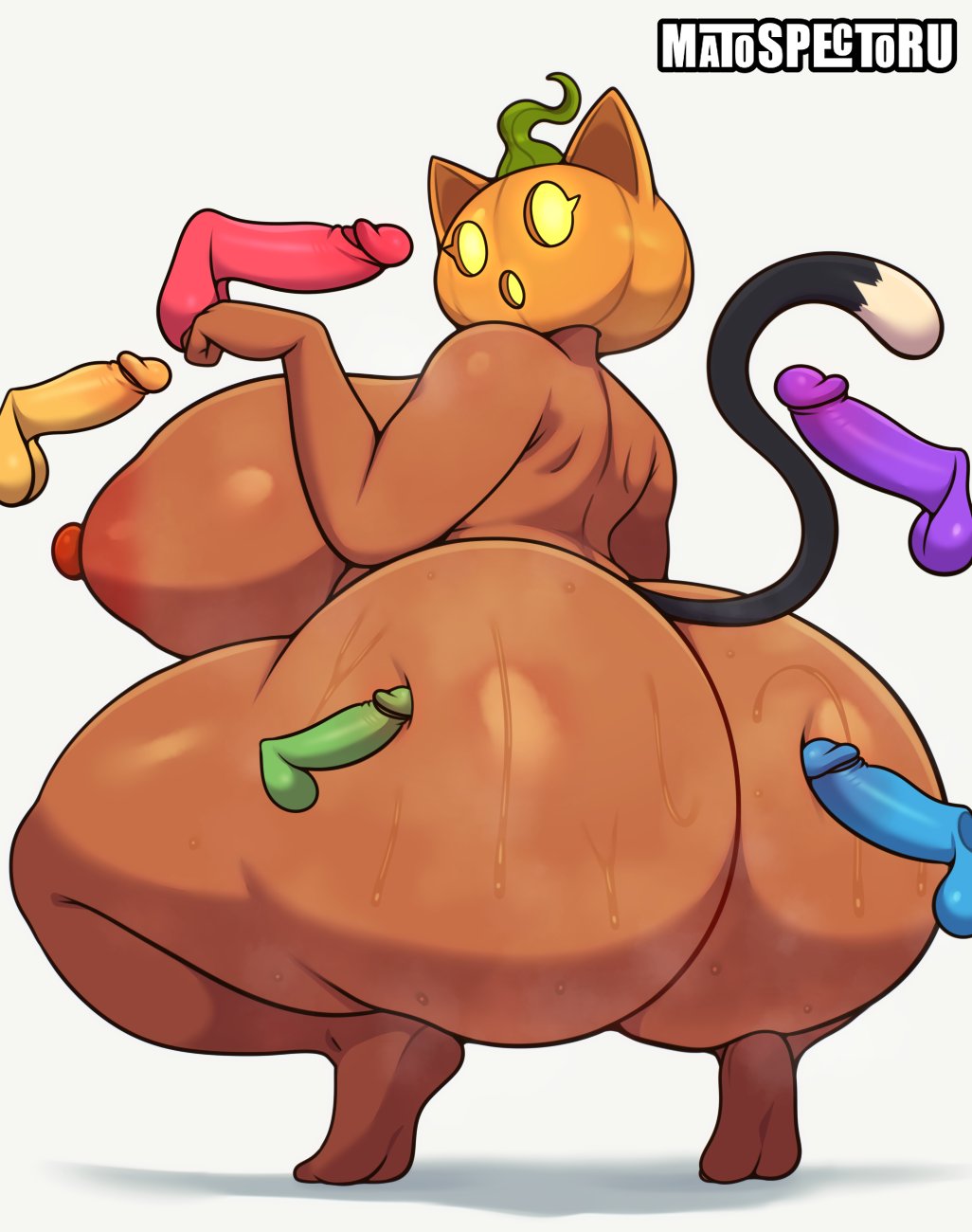 1girls, anthro, areola, ass, big areola, big ass, big breasts, big nipples, big thighs, breasts, cat ears, cat girl, cat tail, catgirl, dialogue, dildo, female, female focus, fortnite, fortnitemares, furry, gigantic ass, gigantic breasts, gigantic thighs, halloween, huge areola, huge ass, huge breasts, huge nipples, huge thighs, hyper, hyper ass, hyper breasts, hyper thighs, looking at viewer, male, matospectoru, naked, naked female, nipples, penis, pumpkin, pumpkin head, sex toy, spice (fortnite), squatting, sweat, sweatdrop, sweating, tail, text, thick thighs, thighs, voluptuous, voluptuous female