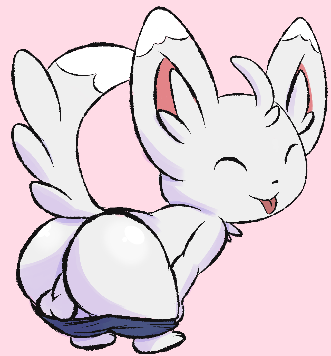 2020 anthro anthrofied arm_support ass backsack balls bent_over big_butt big_ears big_head chest_tuft closed_eyes clothed clothing dipstick_ears dipstick_tail ear_markings full-length_portrait generation_5_pokemon genitals hi_res inner_ear_fluff long_tail male male_anthro markings minccino mincheeto mooning multicolored_ears nintendo partially_clothed pink_background pokemon pokemon_(species) portrait presenting presenting_hindquarters raised_tail side_view simple_background solo solo_male tail tail_markings tongue tongue_out tuft underwear underwear_down