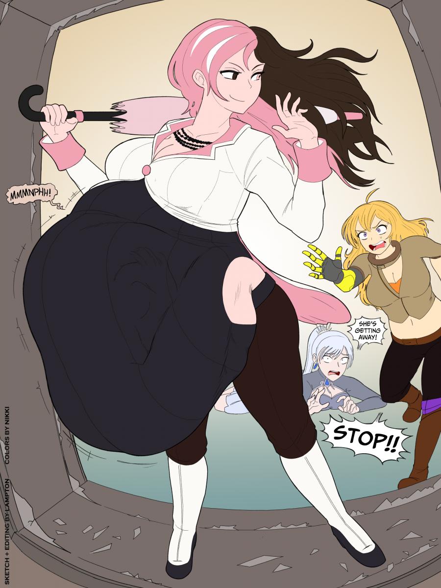 2020s 2024 2d 2d_(artwork) 4girls aircraft artist_name belly_bulge belly_expansion big_breasts blonde_female blonde_hair breasts brown_eyes brown_hair cleavage clothed clothes clothing color colored defeated_heroine dialogue digital_media digital_media_(artwork) english_text escape extended_arm female female/female female_focus female_only full_body fully_clothed groaning heterochromia hi_res highres human human_only human_pred human_prey jacket lampton large_breasts light-skinned_female light_skin long_hair metal_arm muffled multiple_girls necklace neo_(rwby) pink_eyes pink_hair post-timeskip reaching_out rooster_teeth ruby_rose rwby same_size_vore smirk smug smug_face smug_pred speech speech_bubble standing stomach_bulge stretched_clothing struggling struggling_prey text two_tone_hair umbrella unwilling_prey unwilling_vore villainess vore vore_belly walking waving weiss_schnee white_hair yang_xiao_long yuri