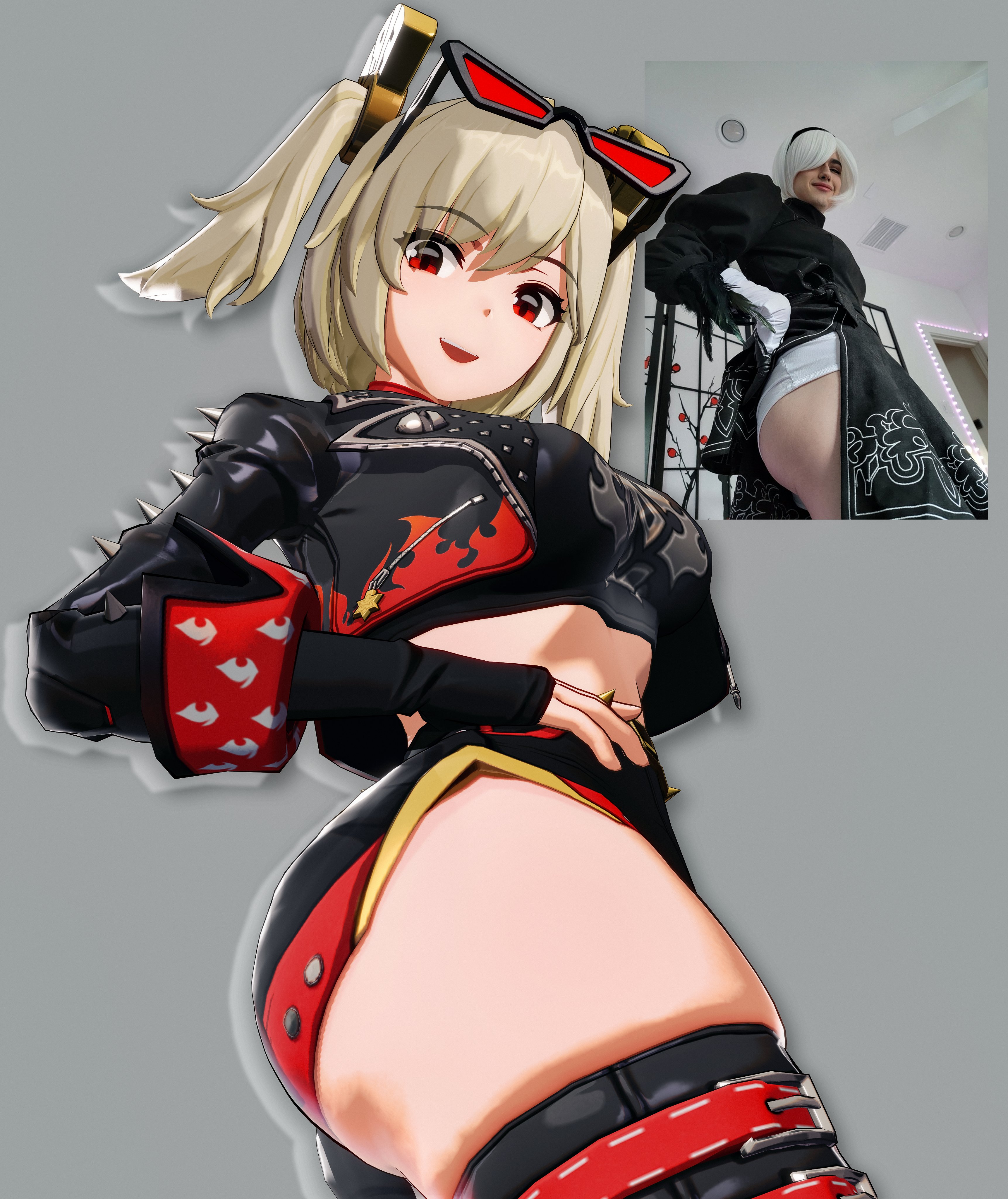 3d, burnice white, huge ass, kokomils, thick thighs, zenless zone zero