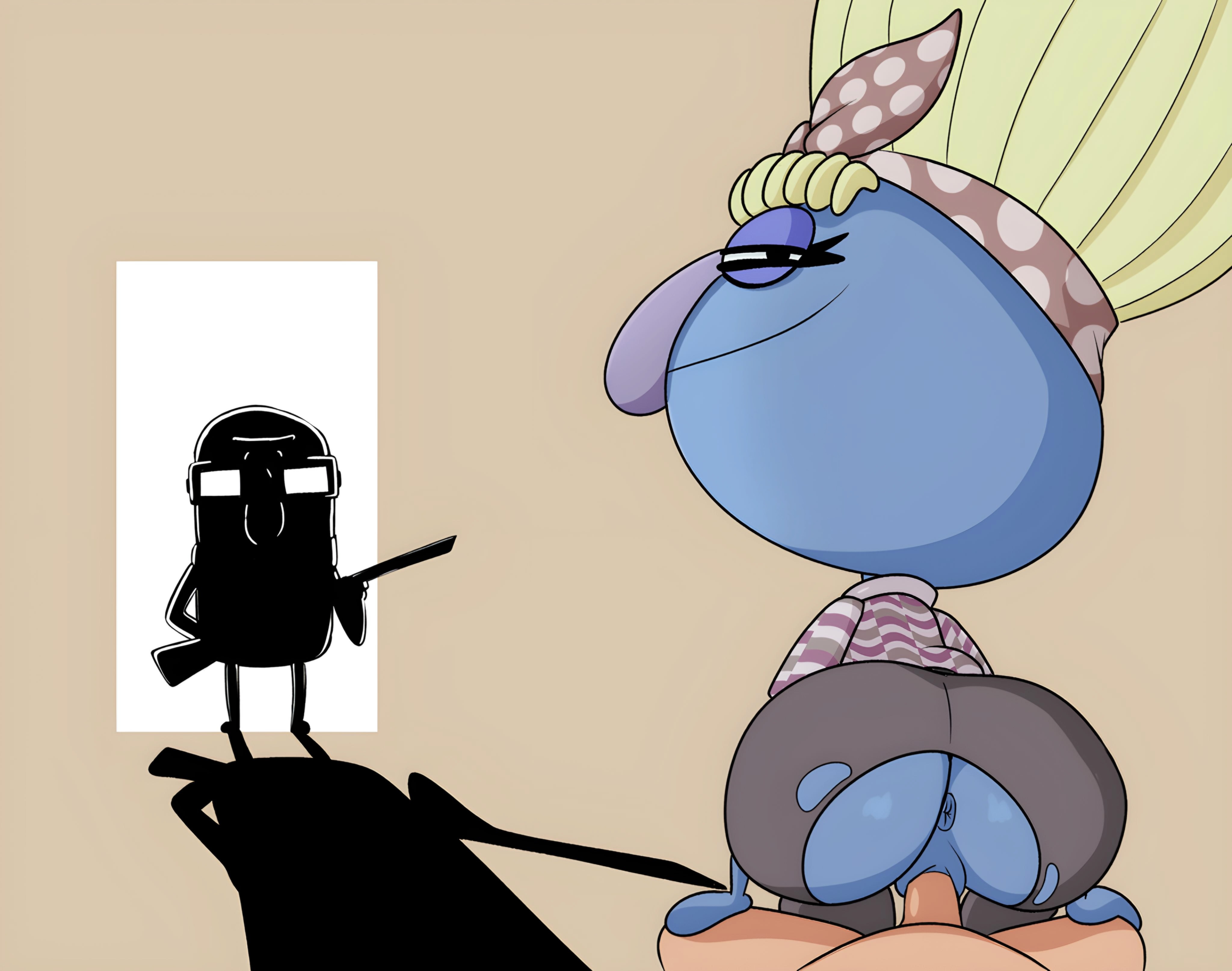 big ass, cheating, cheating wife, cuckold, female, imminent death, impstripe, looking at viewer, margaret robinson, milf, preparing to strike, pussy, shotgun, sketch, smirk, the amazing world of gumball, vaginal penetration