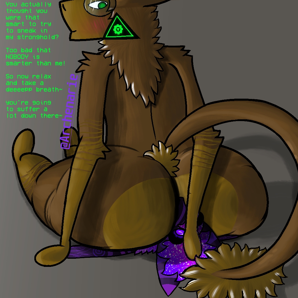 anal anthro ass bigass brown_body brown_fur butt_sniffing digital_drawing_(artwork) digital_media_(artwork) facesitting femboy fur hyper_ass male male/male oral rimming sergal sex sitting_on_another sniffing