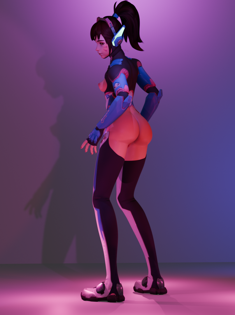 1girls 3d big_ass blender d.va female hi_res overwatch overwatch_2 plentysession