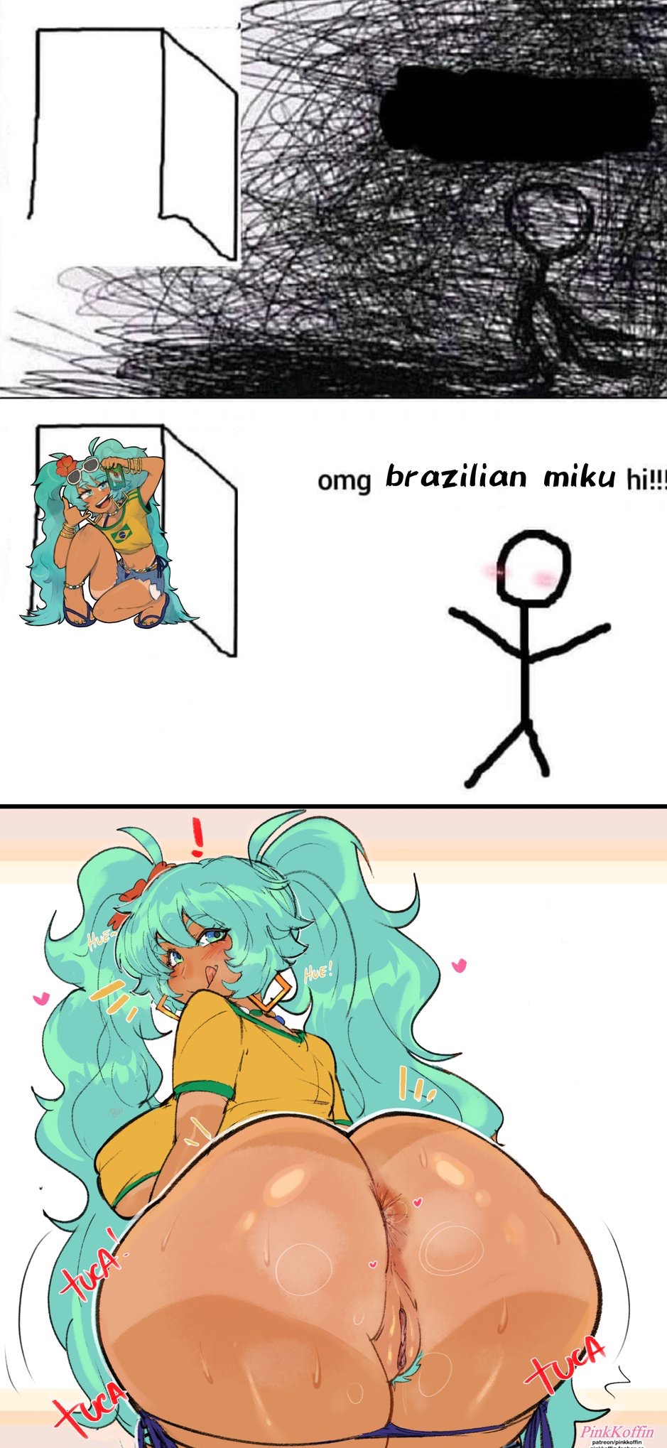 1girls 2024 2d 2d_(artwork) anus ass big_ass big_breasts big_butt big_thighs bikini brazil brazilian brazilian_female brazilian_miku breasts color colored cyan_eyes cyan_hair dumptruck_ass edit female female_focus female_only full_color gigantic_ass gigantic_thighs gonzalo_costa hatsune_miku huge_ass huge_breasts huge_thighs latin_american_hatsune_miku_(meme) long_hair looking_at_viewer meme omg_hi! pinkkoffin pussy repost shaded shirt shorts solo sweat sweatdrop sweating sweaty sweaty_butt tan tan-skinned_female tan_body tan_skin tanline thick_hips thick_thighs thighs thong twintails vocaloid yellow_shirt