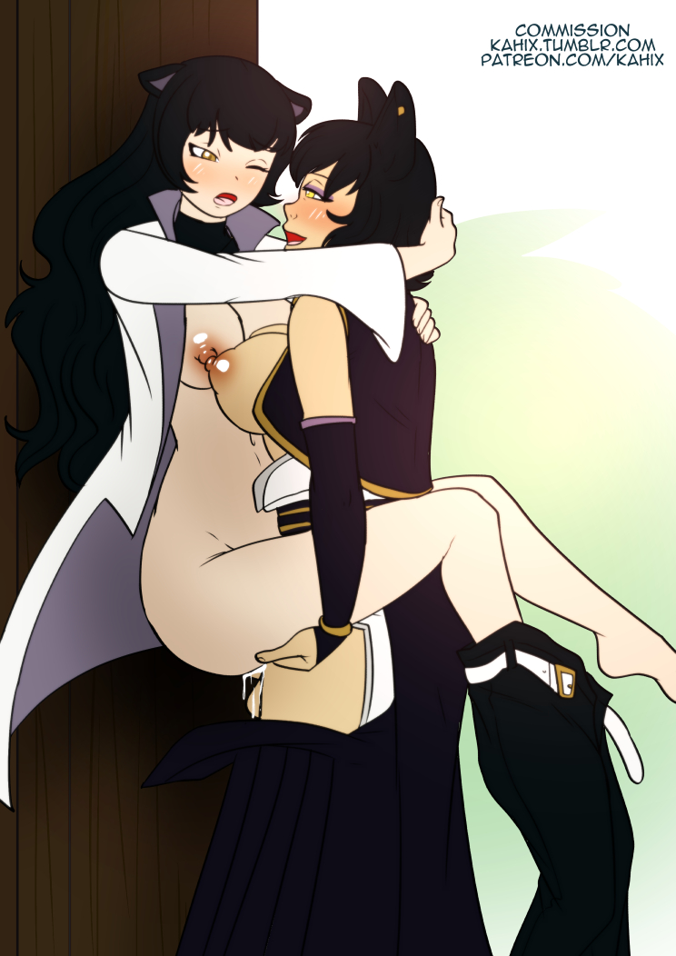 1futa, 1girls, age difference, areolae, blake belladonna, breasts, cum, cum inside, daughter, daughter penetrated, dickgirl, female, futa on female, futanari, human, human only, incest, intersex, kahix, kali belladonna, mostly nude, mother, mother and child, mother and daughter, mother penetrating, mother penetrating child, mother penetrating daughter, nipples, nude, nude female, nude futa, older futa, parent, parent and child, parent and daughter, rwby, sex, younger female