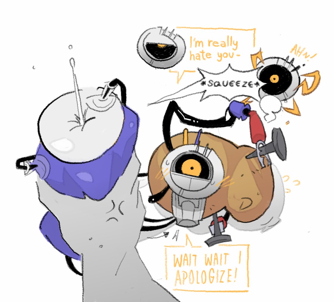 apologizing, apology, connected, dialogue, fleshlight, glados, human, living fleshlight, living sex toy, masturbator, onahole, portal (series), portal 2, potato, potato glados, potatos, real saming, squeezing, straight, threatening