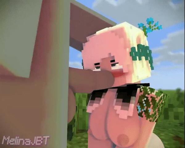 1boy, 1girls, 3d, animated, areolae, ass, balls, big ass, big balls, big breasts, big penis, blush, breasts, character, duo, emilia jungle (melinajbt), faceless male, fellatio, female, female focus, flower, flower in hair, gif, grabbing, green eye, green eyes, hair, hair ornament, half-closed eyes, head grab, heterochromia, horsecock, kneeling, large breasts, male, melinajbt, mine-imator, minecraft, mostly nude, nipples, no bra, nude, on knees, oral, oral penetration, oral sex, original character, outdoors, penis, purple eye, purple eyes, seductive, seductive look, simple background, straight, tagme, testicles, watermark, white hair