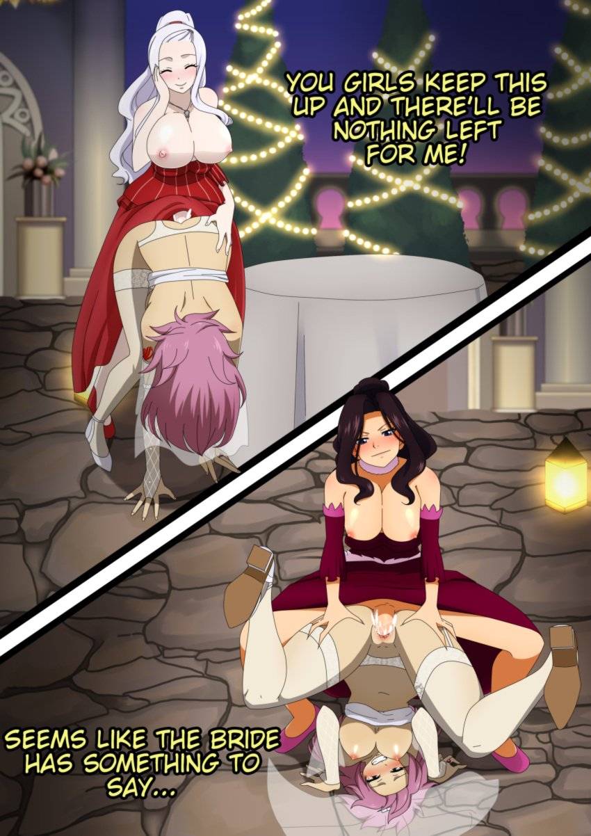 brown_hair cana_alberona fairy_tail futa_on_female futanari mirajane_strauss natsu_dragneel pink_hair rule_63 white_hair