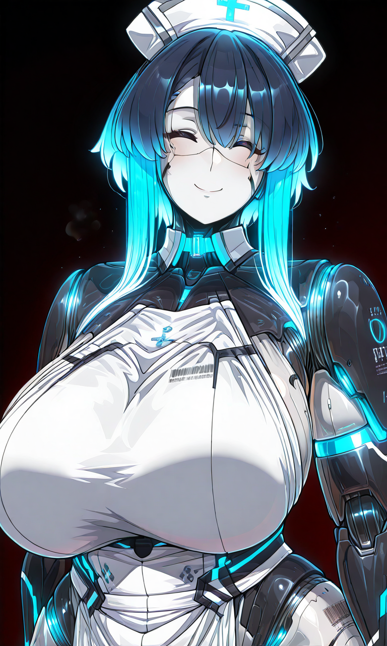 ai_generated android large_breasts maid metallic_body robot smiling synthetic