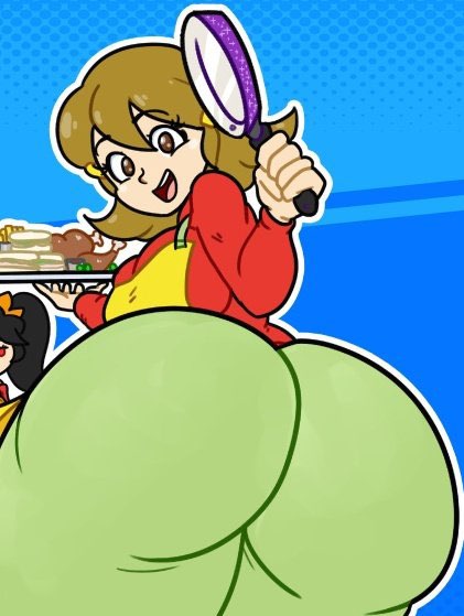 2girls 5-volt ashley_(warioware) ass big_ass fat_ass female huge_ass looking_at_viewer looking_back milf multiple_girls silenttandem tagme warioware