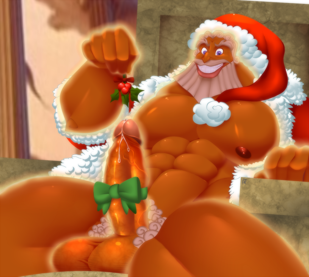 1boy abs balls ballsack bara bara_tiddies bara_tits beard beefy big_chest big_pecs blue_eyes christmas deity dilf disney erection facial_hair foreskin foreskin_folds gigantic_chest gigantic_pecs greek_mythology grin hercules_(disney) holly_(plant) huge_chest huge_pecs human intact large_pectorals looking_at_viewer male male_nipples male_only male_pubic_hair man_boobs man_breasts manly massive_chest massive_pecs mature_male moobs mostly_nude_male muscles muscular_male mustache pecs penis retracted_foreskin santa_coat santa_hat scrotum smooth_skinned_male solo testicles uncut veiny_penis zeus zeus_(hercules) zombiehk