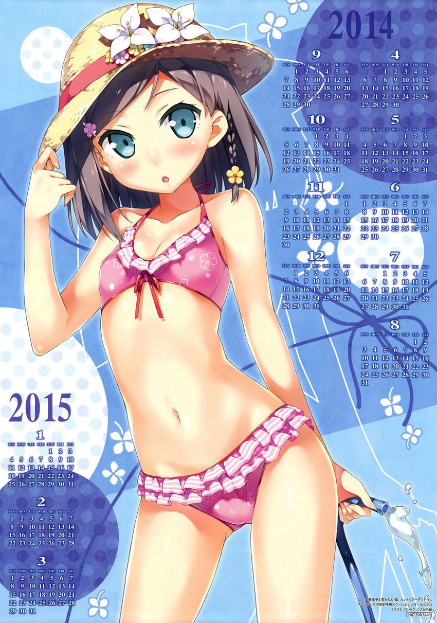 bikini female flat_chest hentai_ouji_to_warawanai_neko swimsuit tsutsukakushi_tsukiko