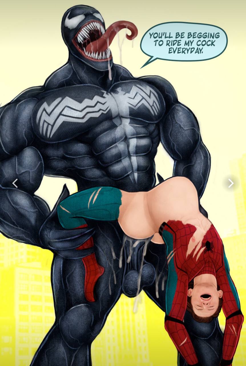 2boys ass balls belly_bulge black_penis bu bubble_ass bubble_butt cum cum_in_ass cum_inside femboy fucked_senseless gay huge_ass huge_cock human large_ass light-skinned_male light_skin male male_nipples male_only male_penetrated marcomo marvel marvel_cinematic_universe marvel_comics penis peter_parker rape spider-man spider-man_(series) spider-man_(tom_holland) stomach_bulge superhero supervillain symbiote testicles tom_holland venom_(marvel) yaoi