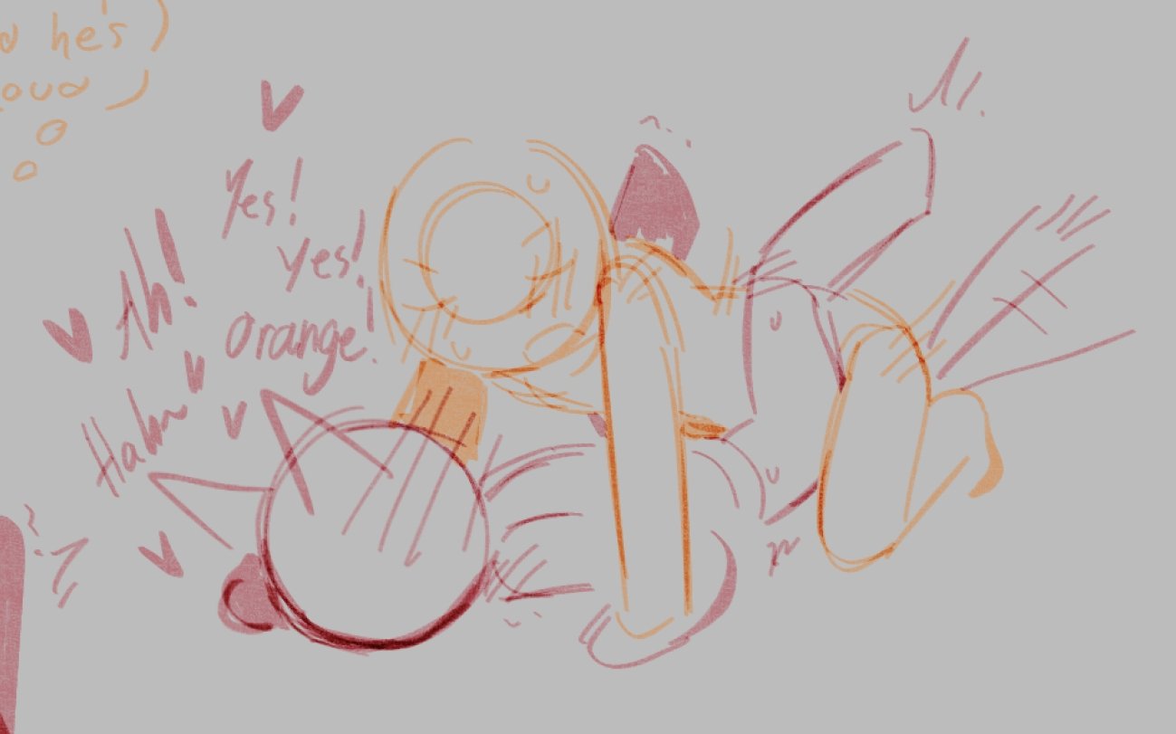 alan becker, animation vs animator, animation vs minecraft, blush, cat ears, cat tail, laying down, laying on back, male, male only, male/male, moaning, moaning loud, on knees, orange body, orange skin, red (avm), red body, red skin, simple background, sketch, the second coming (animator vs animation), vaginal penetration