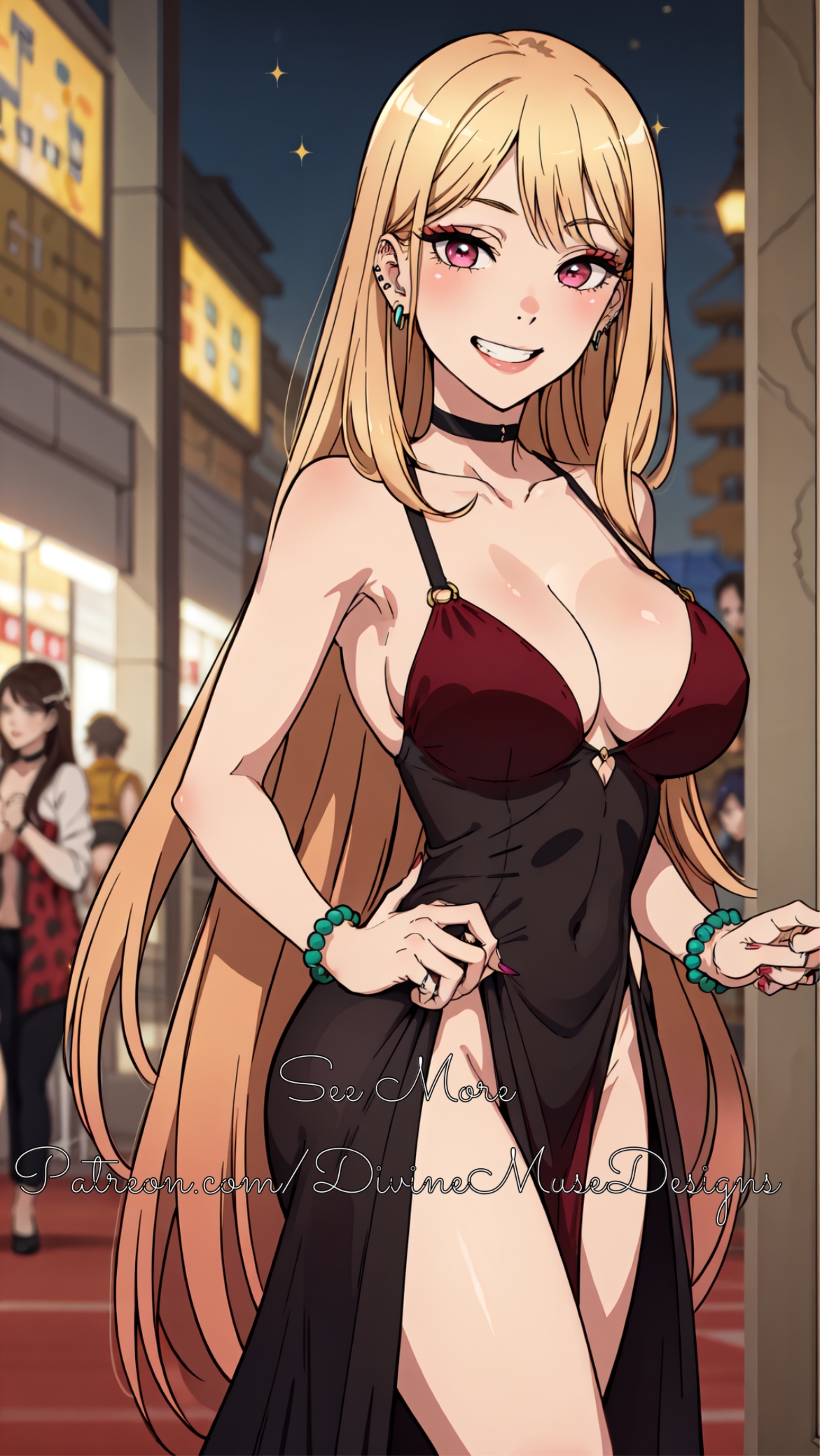 1girls, ai generated, divine muse designs, female, human, kitagawa marin, patreon, solo focus, sono bisque doll wa koi wo suru, stable diffusion, watermark naked