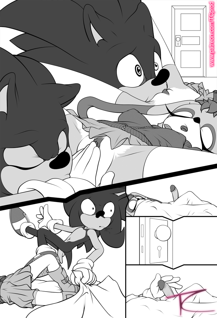 animal_humanoid clothing comic cream_the_rabbit doujinshi hedgehog humanoid lagomorph mammal pussy rabbit rabbit_humanoid skirt sonic_(series) sonic_the_hedgehog tc