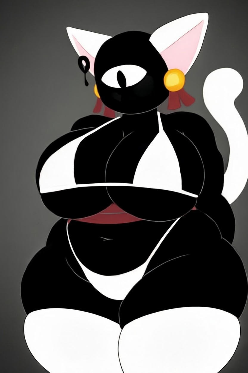 ?, 1girls, ai generated, bells, black body, cat ears, cat tail, doors (roblox), fem seek, female, female only, hands behind back, lockedskulls, neko seek (doors), pussy, pussy visible through panties, ribbon, ribbon bondage, roblox, roblox game, seek (doors), source request, tagme, thigh highs, thighhighs, thighs, white bikini, white bra, white panties