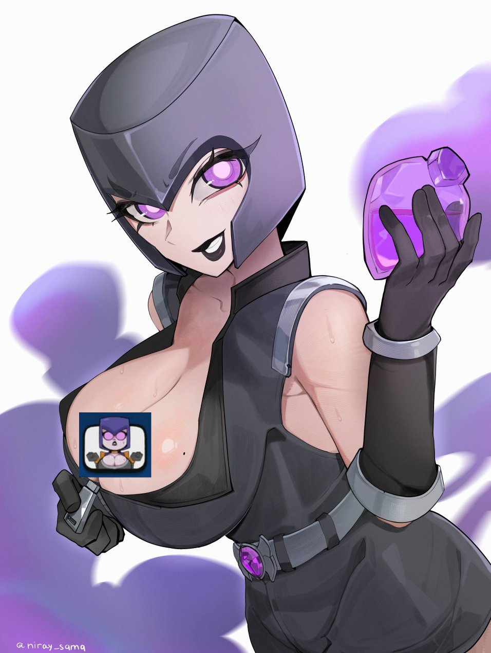 1girls, big breasts, breasts, clash (series), clash of clans, clash royale, cleavage, female, niray sama, supercell, tagme, video game character, video games, witch (clash of clans), witch (clash royale)
