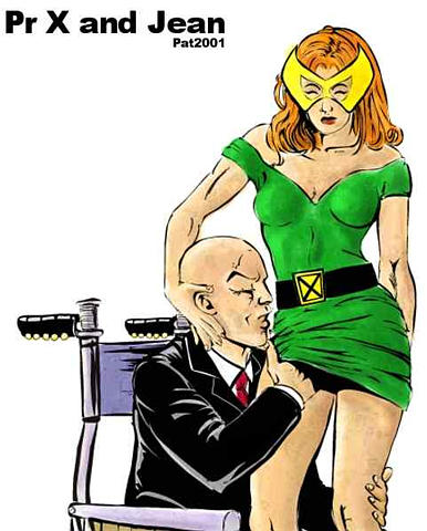 female jean_grey male marvel marvel_girl pat professor_xavier straight_hair x-men