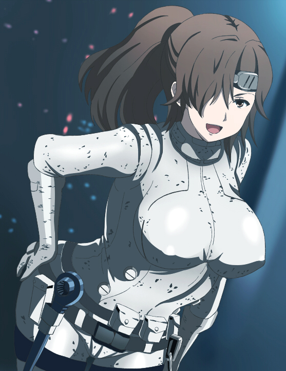 hair_over_one_eye knights_of_sidonia nipple_bulge sasaki_(sidonia_no_kishi) sidonia_no_kishi