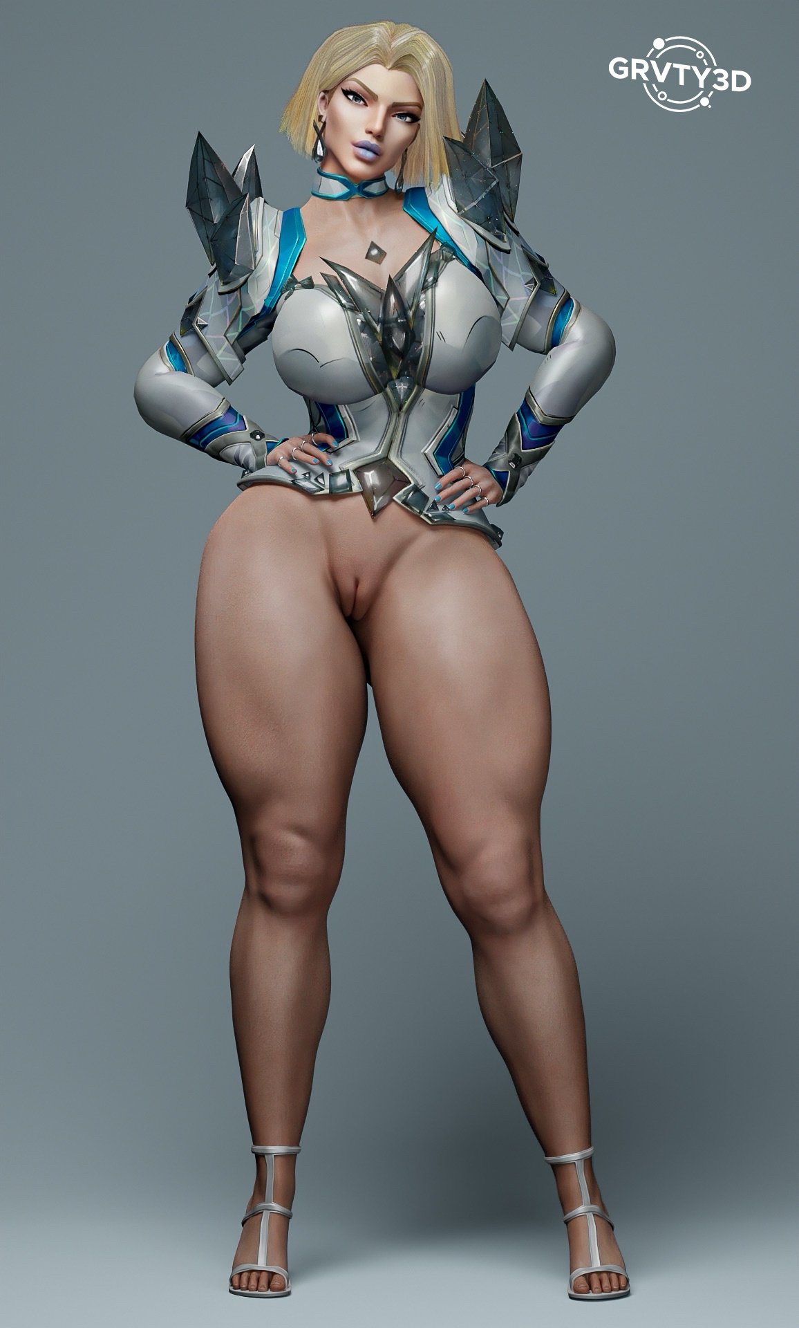 1girls 3d abs ass big_ass big_breasts blonde_eyebrows blonde_female blonde_hair blue_lipstick blue_nails bob_cut bottomless breasts bust busty caucasian caucasian_female closed_mouth curvaceous curvy curvy_figure emma_frost emma_frost_(marvel_rivals) eyelashes female female_focus footwear grvty3d hands_on_hips high_heels hips hourglass_figure large_breasts legs light-skinned_female light_skin looking_at_viewer marvel marvel_comics marvel_rivals mature mature_female medium_hair muscular muscular_female muscular_legs muscular_thighs slim_waist thick thick_hips thick_legs thick_lips thick_thighs thighs top_heavy voluptuous waist wide_hips x-men