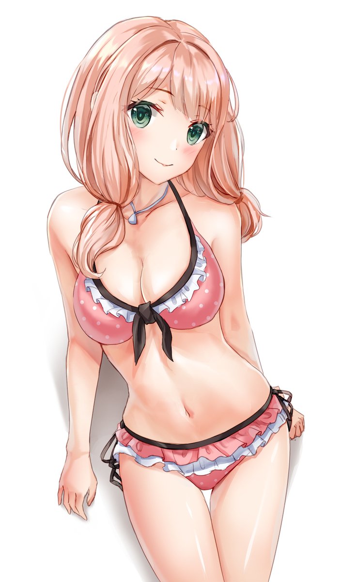 1girls absurd_res absurdres arm_behind_back bang_dream! bare_arms bare_belly bare_chest bare_hands bare_hips bare_legs bare_midriff bare_navel bare_shoulders bare_skin bare_thighs belly belly_button bikini bikini_bottom bikini_only bikini_top blush blush_face blush_lines blushed_face blushing_at_viewer blushing_face blushing_female breasts busty busty_female busty_girl busty_teen cleavage closed_mouth_smile collarbone curvaceous curvaceous_body curvaceous_female curvaceous_figure curvaceous_hips curvaceous_teen curvy curvy_body curvy_female curvy_figure curvy_hips curvy_teen dot_nose exposed_arms exposed_belly exposed_chest exposed_hips exposed_legs exposed_midriff exposed_navel exposed_shoulders exposed_skin exposed_thighs eyebrows_visible_through_hair fair_skin female female_focus female_only fingers frilled_bikini frilled_bikini_bottom frilled_bikini_top green_eyes green_eyes_female groin hand_behind_back head_tilt high_resolution high_school_student highres hourglass_figure large_breasts lean_body lean_figure legs legs_closed legs_together light-skined_female light-skinned light-skinned_female light_skin light_skin_female light_skinned light_skinned_female lips long_hair looking_at_viewer lunacle midriff narrow_waist navel necklace pink_bikini pink_bikini_bottom pink_bikini_top pink_eyebrows pink_hair pink_hair_female pink_string_bikini pink_swimsuit pink_swimwear school_girl shiny_hair shiny_legs shiny_skin shiny_thighs shoulders side-tie_bikini simple_background slender_body slender_waist slim_girl slim_waist smile smiley_face smiling smiling_at_viewer smirk smooth_skin solo standing string_bikini swimsuit swimwear teen_girl teenage_girl teenager thigh_gap thighs thin_waist tilted_head twintails twintails_(hairstyle) uehara_himari upper_body v-line white_background wide_hips