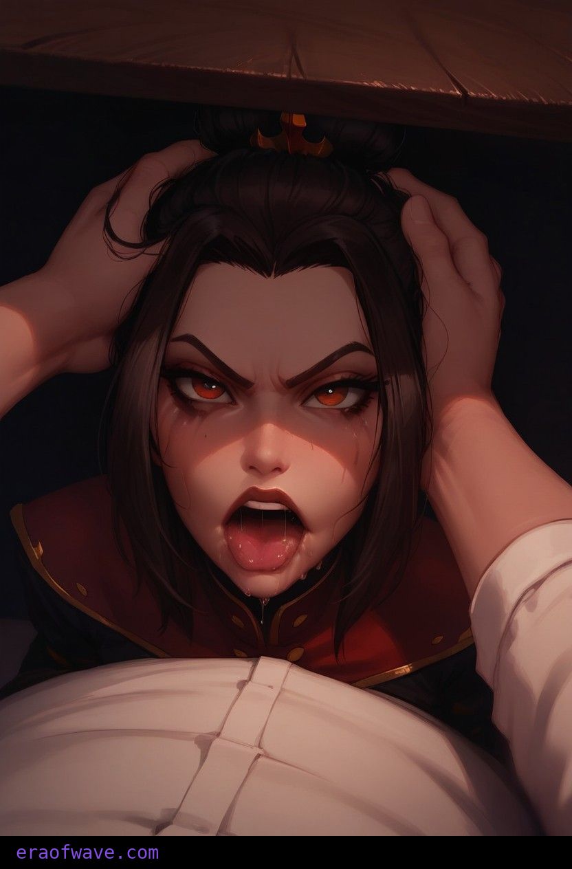 ai_generated avatar_legends avatar_the_last_airbender azula brunette_hair cum cum_on_face eraofwave imminent_oral imminent_penetration imminent_sex nickelodeon nicktoons red_eyes runny_makeup shock shocked shocked_expression shocked_eyes sit_on_the_floor_under_table smeared_makeup under_the_table