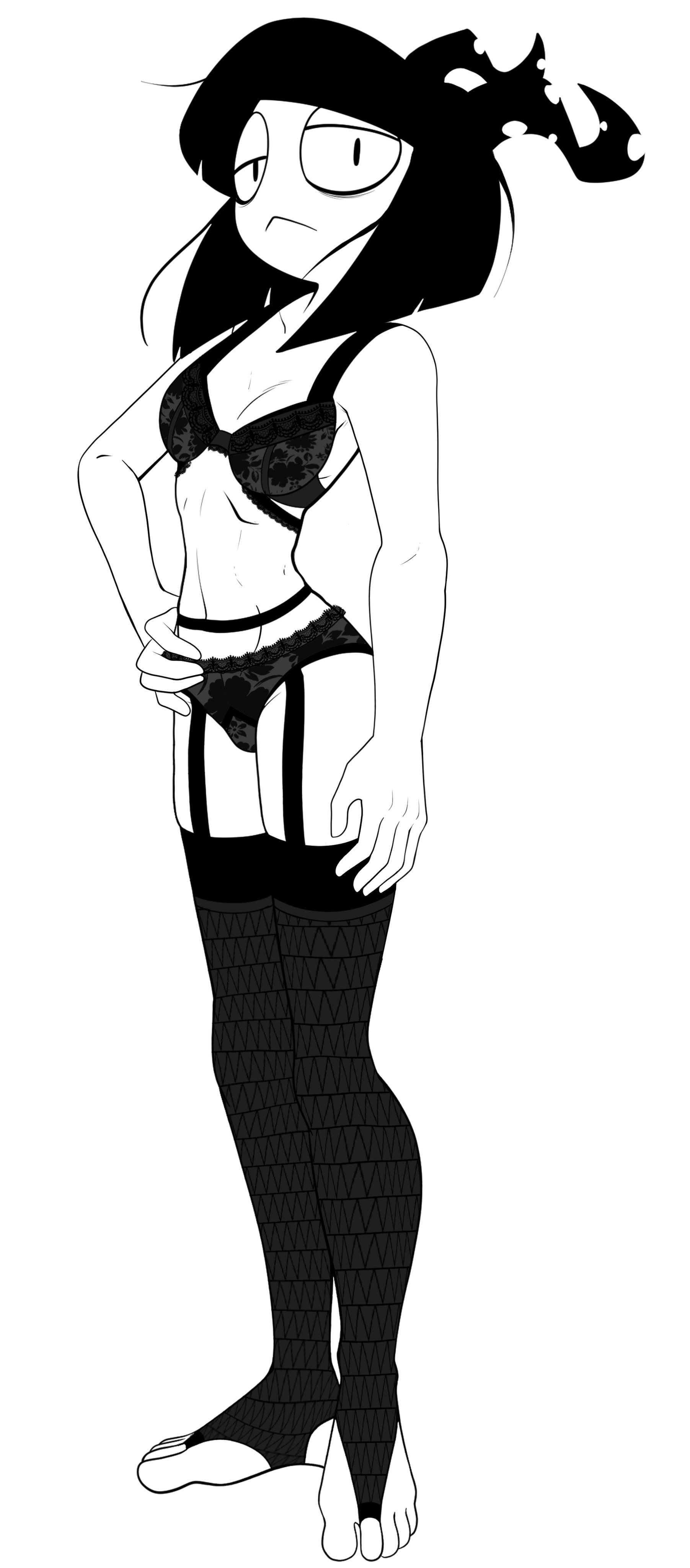 bra, creepy susie, garter belt, garter straps, german, panties, stockings, tagme, the oblongs, wheatly101