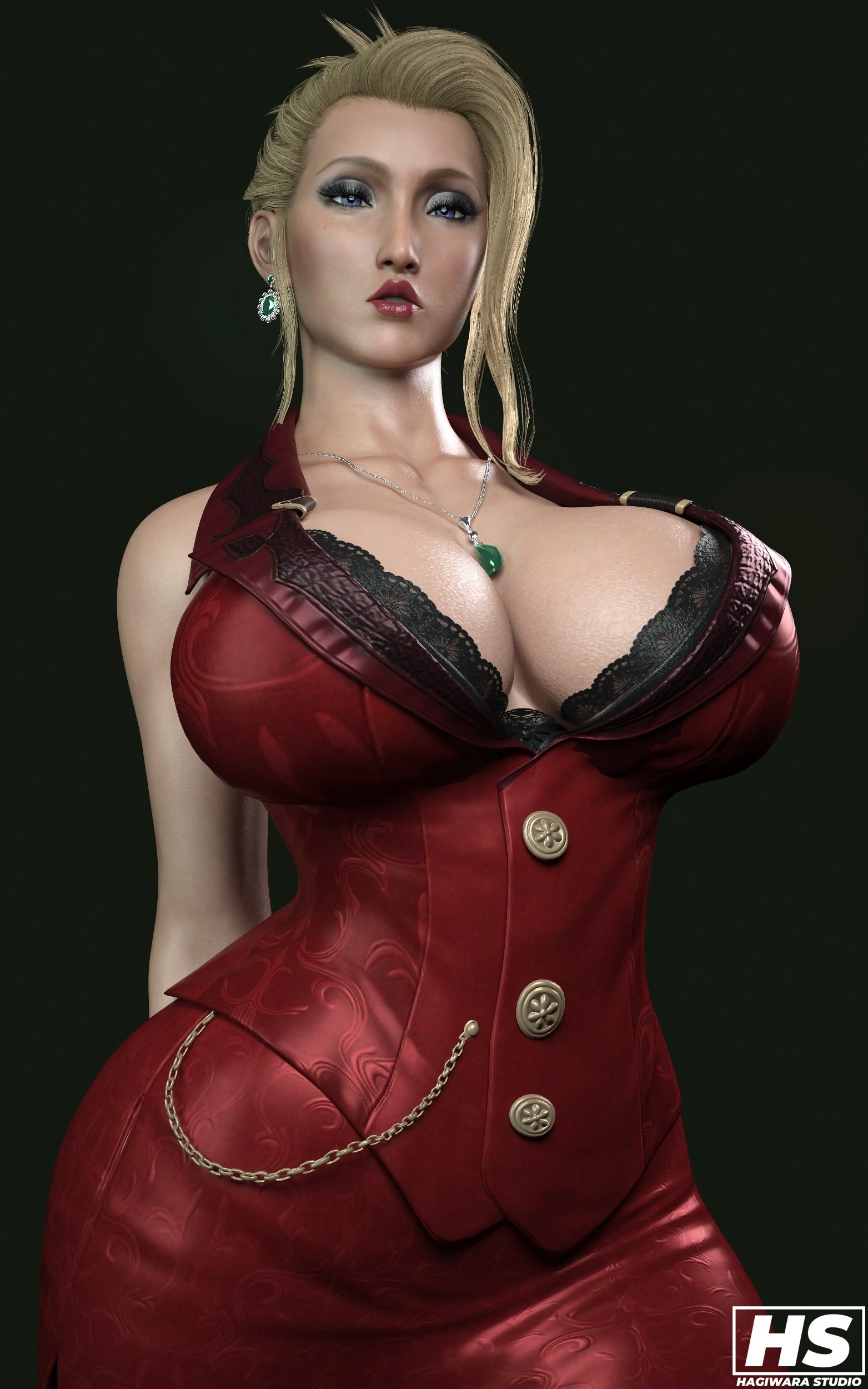 1girls, 3d, ass, big breasts, blonde hair, breasts, cleavage, dress, female, female only, final fantasy, final fantasy vii, final fantasy vii remake, hagiwara studio, huge ass, huge breasts, large ass, large breasts, mature female, milf, pose, posing, scarlet (ffvii), thick, thick ass, thick hips, thick thighs, tight clothing, wide hips