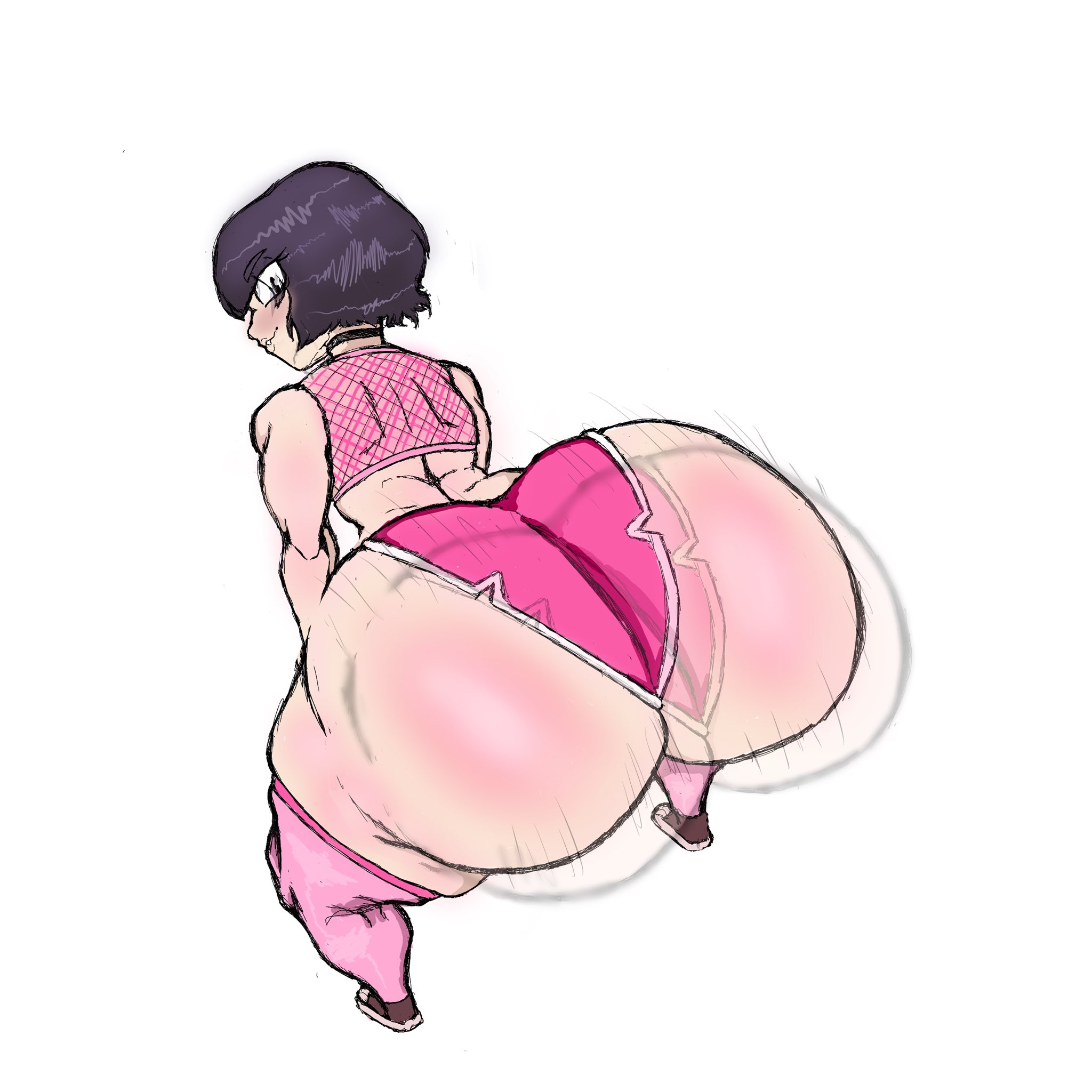 1boy, 1femboy, ass, big ass, big butt, big thighs, bottom heavy, bottom heavy femboy, crimson redddd, crossdressing, femboy, femboy focus, femboy only, femboysub, feminine, feminine body, feminine male, feminine pose, girly, huge ass, huge butt, huge thighs, light skin, light-skinned femboy, light-skinned male, male, male focus, male only, pink clothes, pink clothing, tagme, thick, thick ass, thick butt, thick hips, thick legs, thick thighs, thighs, trap, twerk, twerking