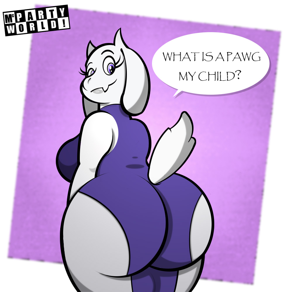 1girls 2d anthro anthro_female anthro_only ass caprine clothing english_text female female_only furry furry_female furry_only goat humanoid humanoid_female humanoid_only mammal mammal_humanoid mcpartyworld milf solo talking text toriel undertale undertale_(series)