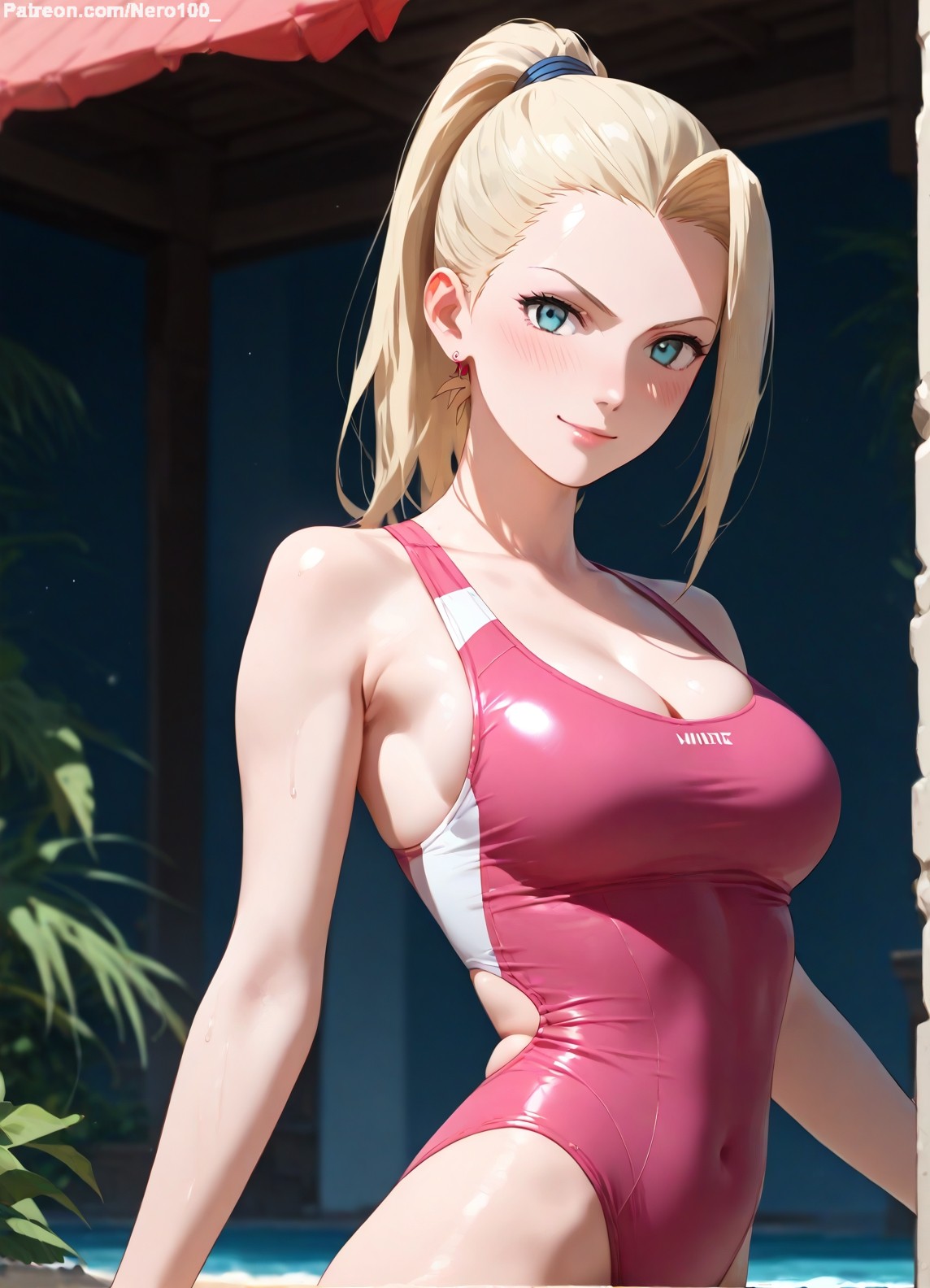 1girls 2d ai_generated areolae big_breasts blonde_female blonde_hair boruto:_naruto_next_generations breasts chest cleavage curvy curvy_figure cute cute_face detailed eyelashes eyeshadow female female_only fit fit_female focus hair high_quality ino_yamanaka large_breasts legs light-skinned_female light_skin lips lipstick long_hair makeup mascara naruto naruto_(series) naruto_shippuden one-piece_swimsuit outdoors outside pale-skinned_female pale_skin perky_breasts ponytial posing seductive seductive_look stable_diffusion swimsuit swimwear tagme thighs thin_waist